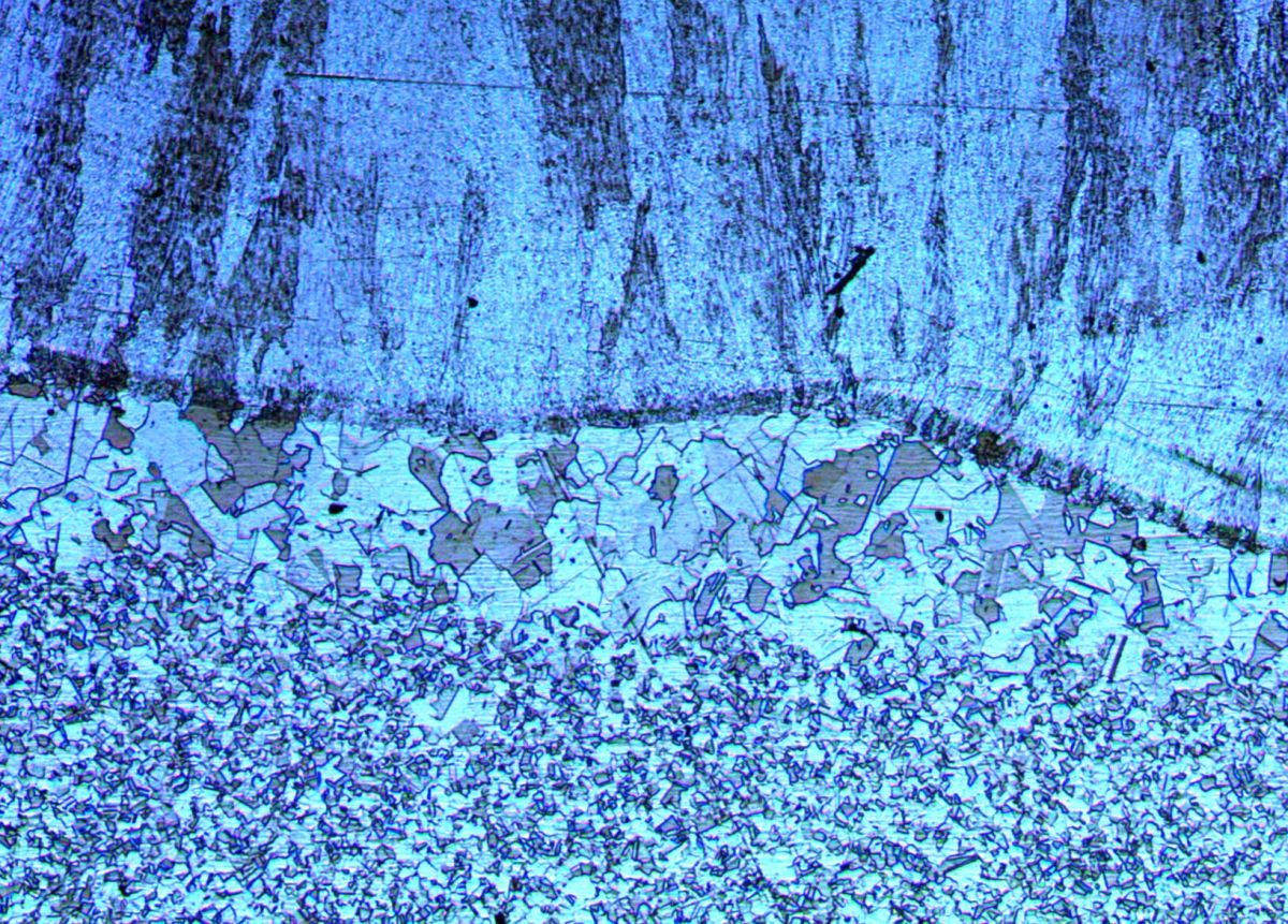 Light optical image of a weld